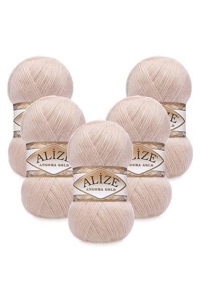 Alize Angora Gold 5 τεμαχίων 404 Πούδρα ροζ πλεκτό νήμα