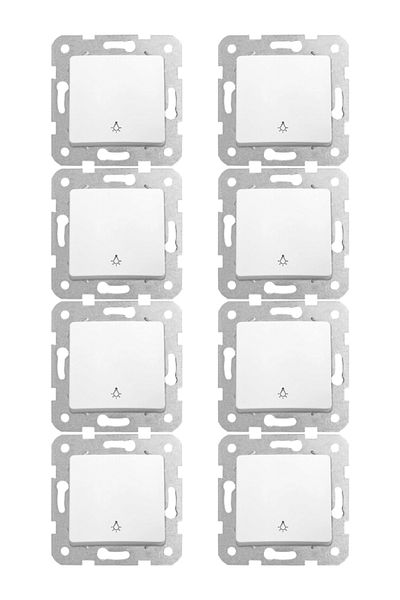 VİKO Viko Linnera Light Mechanism Switch White (Frame Included)90440003 (8 Pieces)