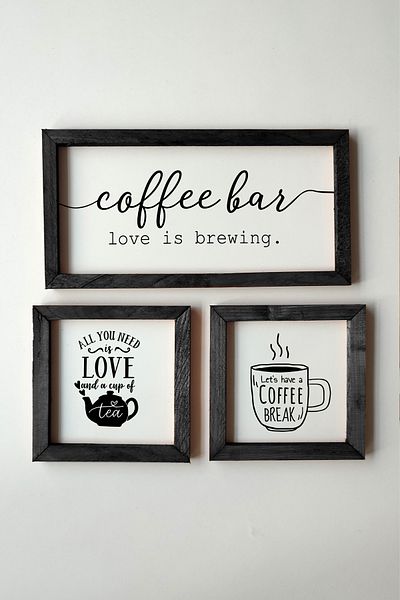 Tooall Bucătărie, ceai, colț de cafea, set de masă cu cadru din lemn