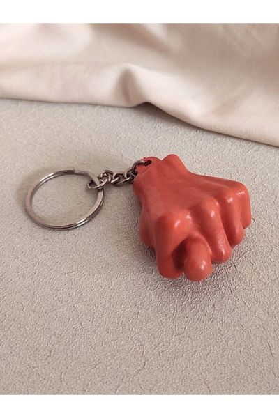 TÜKKAN ACCESSORİES Orange Nah Keychain - 46 Models