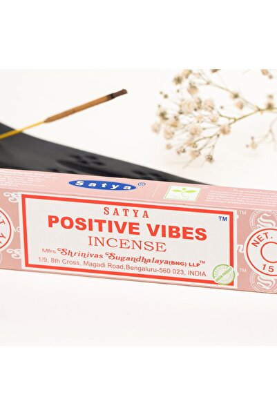 satya Positive Vibes Masala Organik Çubuk Tütsü - Pozitif Enerji ve Arınma