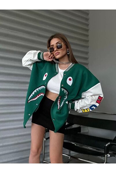 CANARSIE Πράσινο γυναικείο μπουφάν Bape College