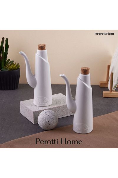 TREND PEROTTI Bottıglıa Porcelain 2-Piece Oil Sauce Bowl Sauce Oil Pot Set