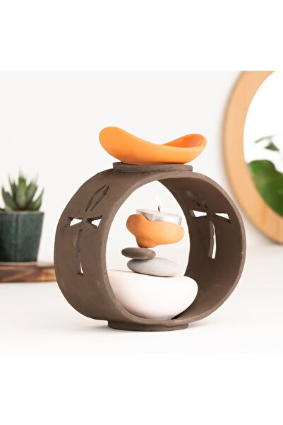 Mitr Anhk Temalı Özel Tasarım El Yapımı Buhurdanlık