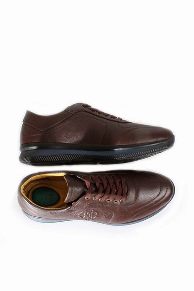 Ayakkabium Inside and Outside Natural Genuine Leather Brown Rubber Sole Men's Sports Sneaker Shoes EE15819131