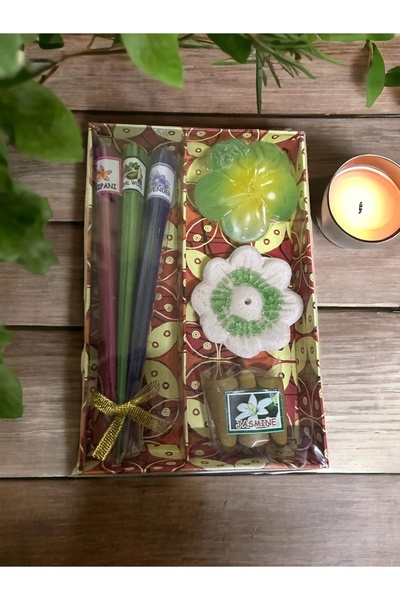 The Magıc of Healıng Endonezya kokulu çiçek özlü meditasyon seti tütsü ve tüt...