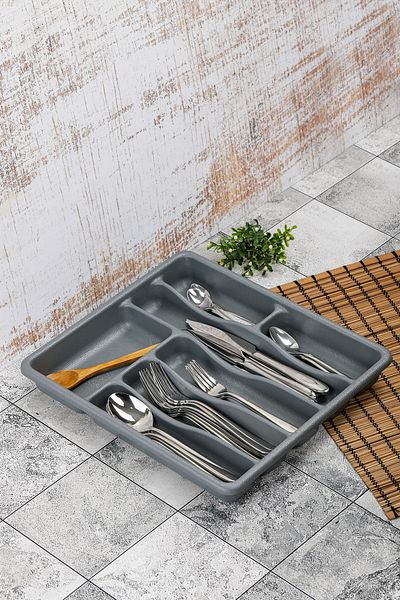 Cooker 35X32 cm Special Design - 7 Compartment Spoon Holder Drawer and Ladle Set
