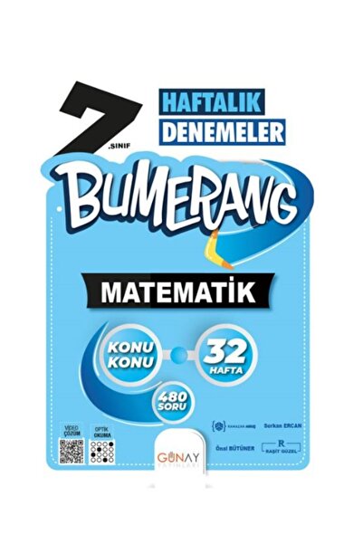Günay Yayıncılık Günay Yayınları 7. Sınıf Bumerang Haftalık Matematik Denemeleri