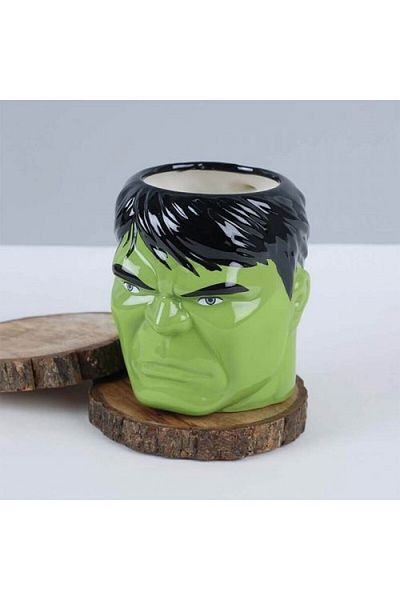 FG KONNİCHİWA 3D Hulk Patterned Green Ceramic Cup - Coffee Mug Decorative Gift