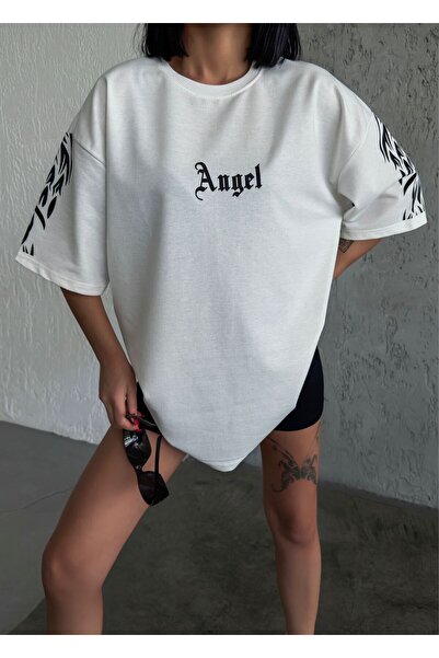 blossom Angel Oversize Women's T-Shirt