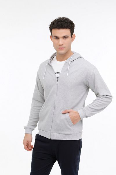 Kinetix Ανδρικές φόρμες MR OTN87 BSC FZ HD 4FX GRAY MELANGE