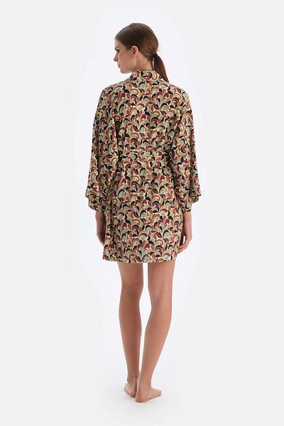 Dagi Brauner kurzer Kimono