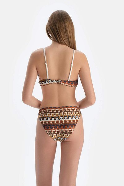 Dagi Braunes Bikinihöschen mit niedriger Taille