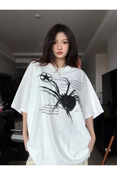 Köstebek Μπλουζάκι Unisex με στάμπα Spider In Strings Spider