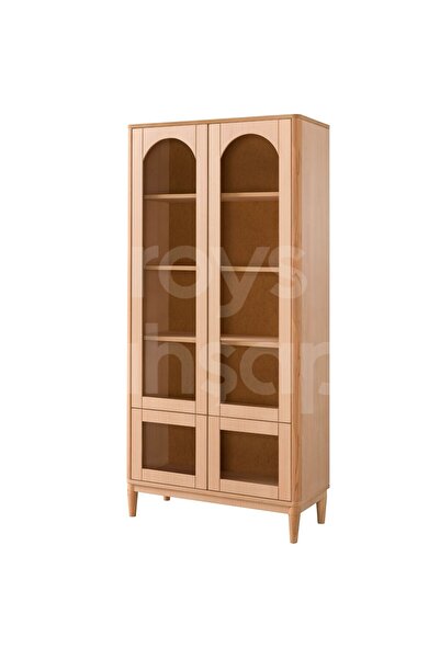 ROYS AHŞAP Ahşap 6526 Masif Ham Tokyo Kapaklı Kitaplık