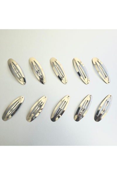 seyranat Metal Çıtçıt Toka Kaliteli Klipsli 10 Adet 6 Cm Saç Tokası Örgü Toka...