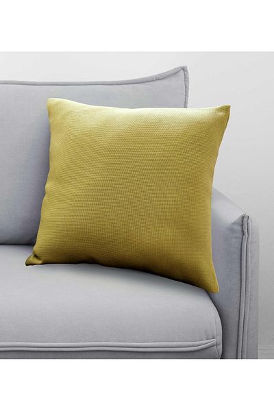Melodie Linen Throw Pillow Grass Green 50x50 Cm