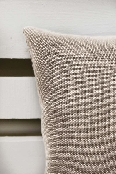 Melodie Linen Throw Pillow Cover Natural 45x45 Cm