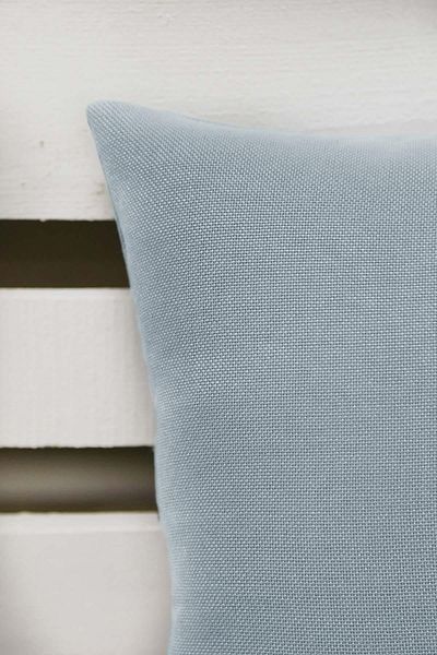Melodie Linen Throw Pillow Cover Light Blue 45x45 Cm