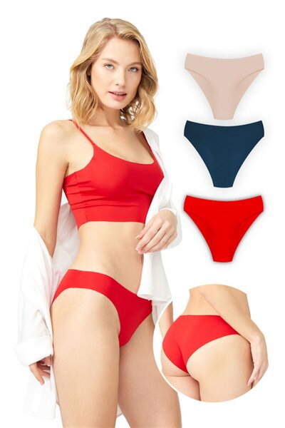 Cottonhill ChiloČi de bikini de bazÄ, fÄrÄ marcaj, tÄiaČi cu laser, pachet de 3 - 7