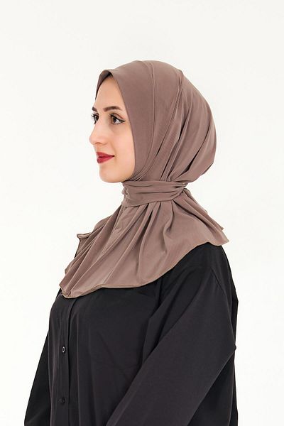 Sensu Γυναικείο Hijab Ready Snap Hijab Bonnet Shawl