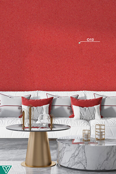 Ventrawall Ipek Sıva | Canlı Sıva | Isı Ve Ses Yalıtımlı Sıva | %100 Pamuk | Mercan Rengi |o10-1.5 Kg |5m²