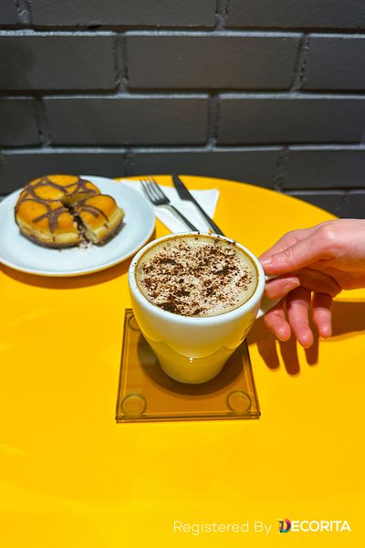 Decorita Glass Coaster| Bronze Glass| Set of 4| 10cm x 10cm