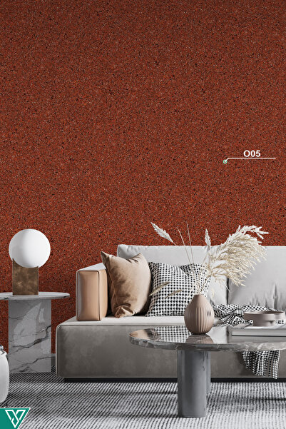 Ventrawall Isı Ve Ses Yalıtımlı Sürülen Duvar Kağıdı | Kendinden Yapışkanlı | Turuncu | O05 - 1,5 Kg |5m²