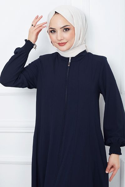 InStyle Piece Mevlana Fabric Ferace - Navy Blue