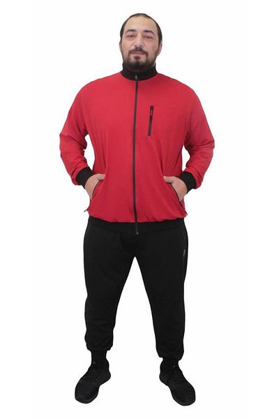 Starbattal Men's Large Size Tracksuit Set Rebirth TK714 RED