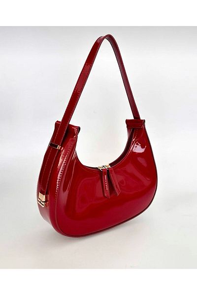 HONEY BAG Guti Model λουστρίνι Μεγάλη Claret Red Pinterest Γυναικεία τσάντα μπαγκέτας