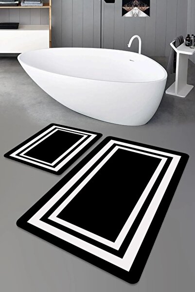 ipekhane Saçaksız Banyo Paspası 2'li Set banyo-4