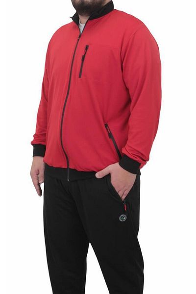 Starbattal Men's Large Size Tracksuit Set Rebirth TK714 RED