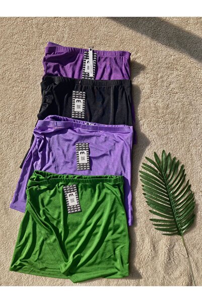 Maison La Femme Fustă mini pentru femei cu croială asimetrică 4 piese