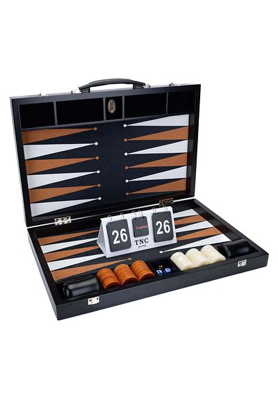 Tamer Tanca Unisex Vegan Black Backgammon
