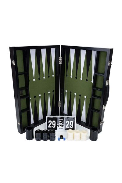 Tamer Tanca Unisex Vegan Black Backgammon