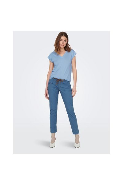 ONLY Γυναικείο μπλουζάκι Onlfree Life S/S Mod V-Neck Top Jrs Noos