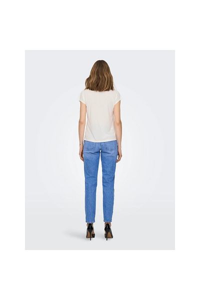 ONLY Γυναικείο μπλουζάκι Onlfree Life S/S Mod V-Neck Top Jrs Noos