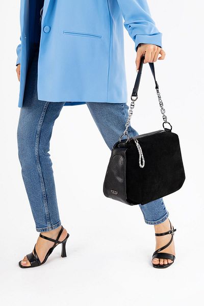 Getcho Insigne Women's Suede Chain Strap Shoulder Bag and Crossbody Bag