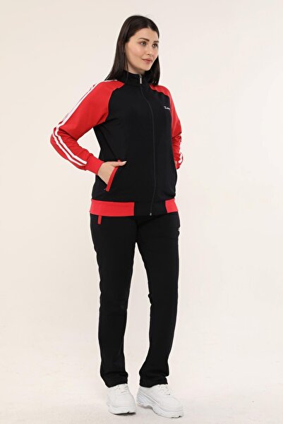 Fantasy Large Size Cotton Stand Collar Tracksuit Set 18307