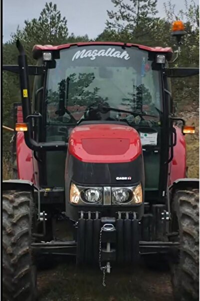 EYBA STİCKER Traktör Ön Cam Maşallah 50x15 Eğik Yazı Case Tümosan Massey Erkunt