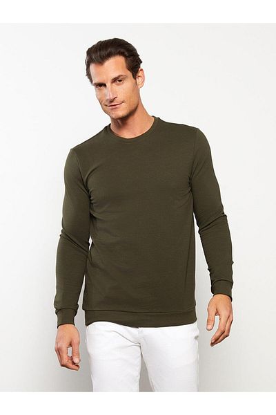LC Waikiki Ανδρικό φούτερ με μακρυμάνικο λαιμόκοψη LCWAIKIKI Basic