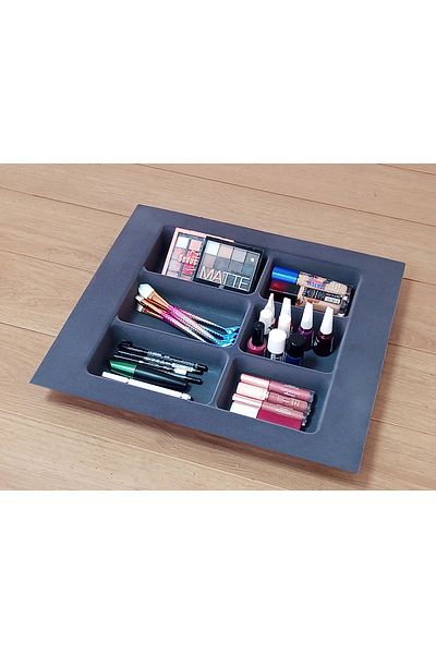NETAKS Makeup Organizer Drawer Inside Jewelry Organizer Box Plum 40x45 Jewelry Accessory Organizer