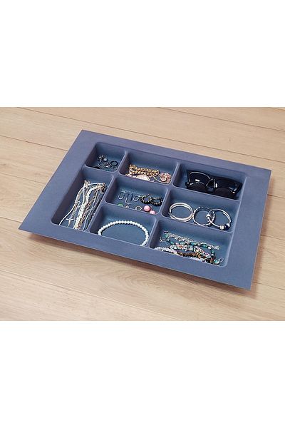 NETAKS 40x55 Makeup Organizer In-Drawer Jewelry Organizer Box Plum Jewelry Accessory Organizer