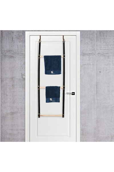 Bundera Ahşap Deri Battaniye Merdiveni Ve Havlu Askılığı Askılık Düzenleyici ...