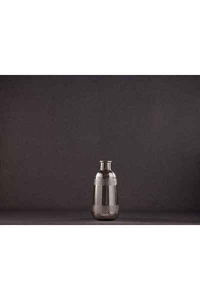 Doqu Home Ghiveci mic de flori din fier - vază argintie, standard MA6361