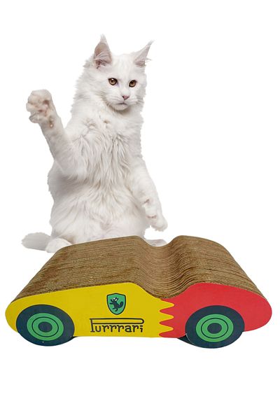 Miyav Purrari Cat Scratch Cardboard 30 Cm Scratching Board for Cats Cat Nail Care
