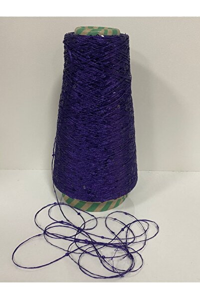 göçer Purple polyeseter 3mm visual net with purple sequins 200 gr