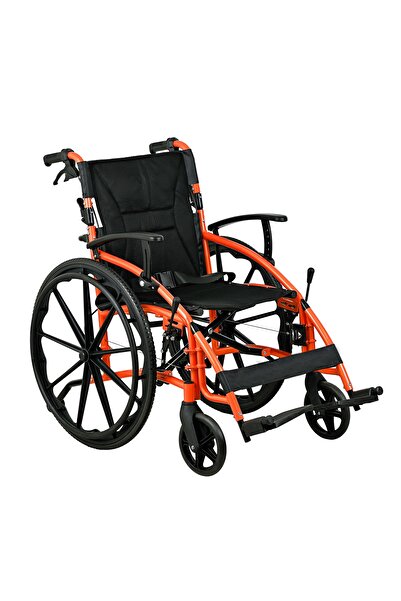 VERA MEDİKAL Lüks Alüminyum Frenli Katlanabilir Refakatçi Manuel Tekerlekli S...