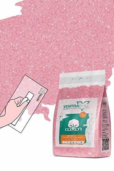 Ventrawall Isı Ve Ses Yalıtımlı Sürülen Duvar Kağıdı | Kendinden Yapışkanlı | Pembe |p03 - 1.5 Kg |5m²